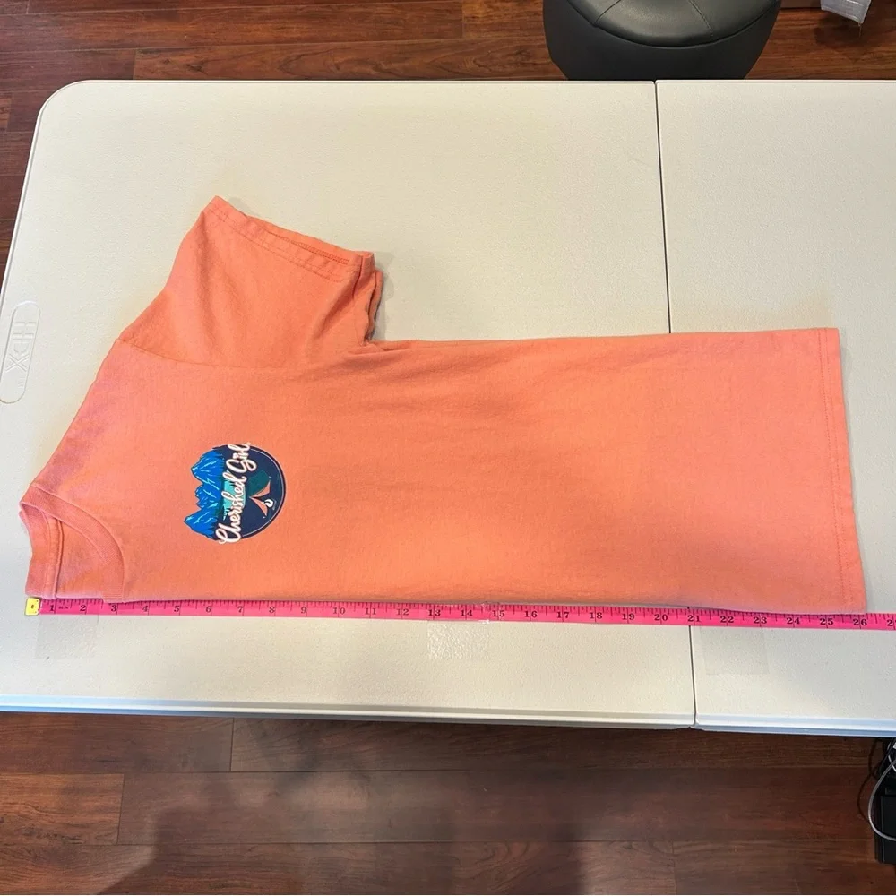 Women’s Graphic T-Shirt “It Is Well With My Soul” Coral Size Medium NO Size Tag - Picture 4 of 4